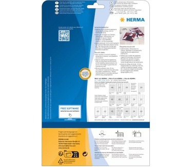 Herma Etiketten wit veiligheidsetiketten 45.7x21.2 A4 LC