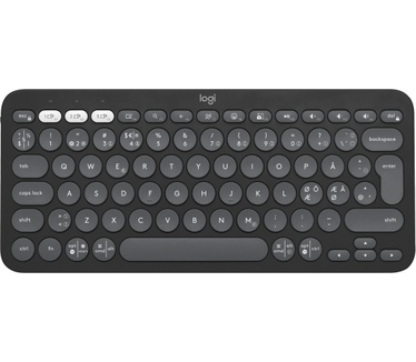 Logitech Pebble Keys 2 K380s, Qwerty Nordic, Grafiet
