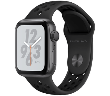 Apple Watch Series 4 Nike+ (Sportbandje, 40mm) Grijs (Zwart)