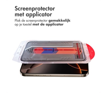 Accezz Gehard Glas Privacy Screenprotector + Applicator