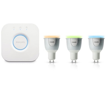 Philips Hue Lamp Starter Pack (3 lampen, GU10, met Bridge 2.0)
