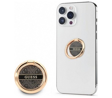 Guess Universele Standaard - Ring Stand voor Smartphones - Zwart