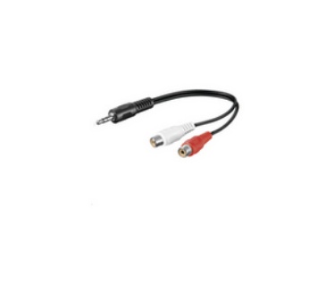 Microconnect 3.5mm/2xRCA, 0.2m