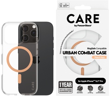 PanzerGlass CARE by PG Peachy MagS iPhone16 6.3 Pro