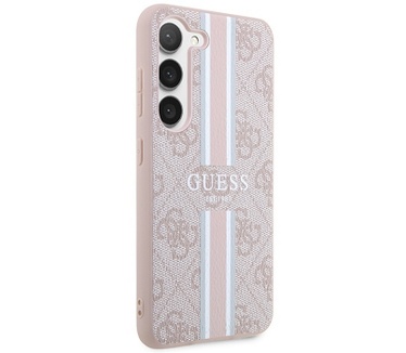 Guess 4G Printed Stripe Back Case Samsung Galaxy S23 Plus - Roze Roze