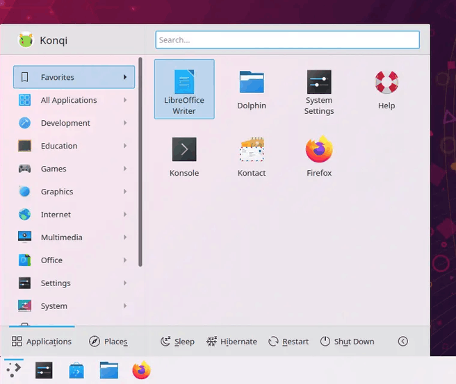 KDE Plasma 5.12 Launcher