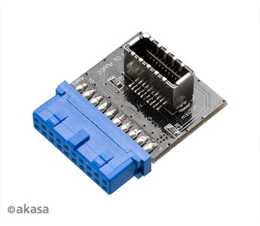 Akasa Convert a USB 3.0 19-pin motherboard header into a USB 3.1 20-pin Key A connector