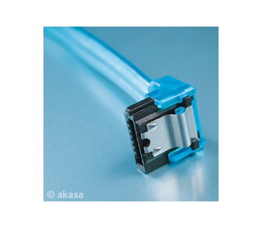 Akasa SATA2-45EL-BL SATA Kabel (45cm, EL-String, Blauw)