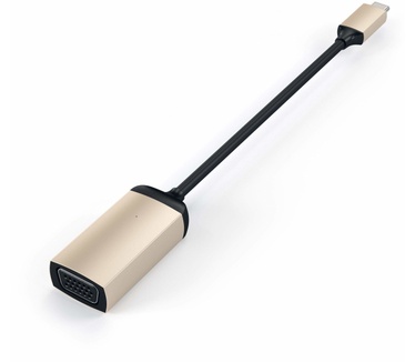 Satechi USB-C naar VGA Adapter - Goud