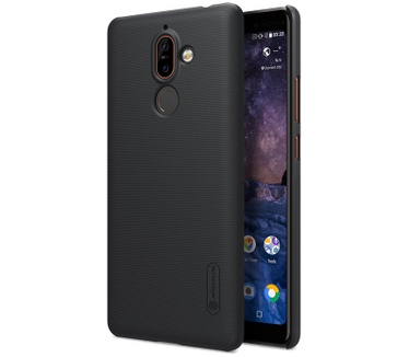 Nillkin Frosted Shield Hard Case voor Nokia 7 Plus - Zwart  Zwart