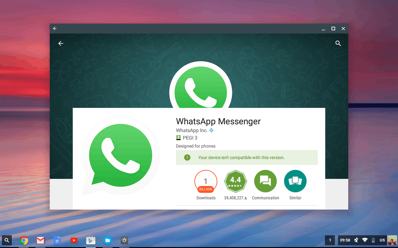play store chrome app