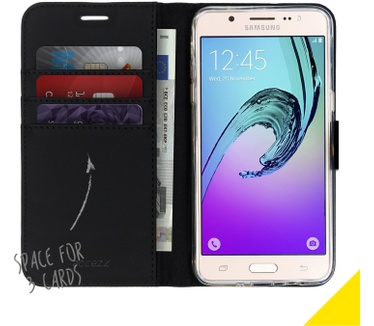 Accezz Wallet Softcase Bookcase Samsung Galaxy J5 (2016) (Galaxy J5 (2016)) Zwart