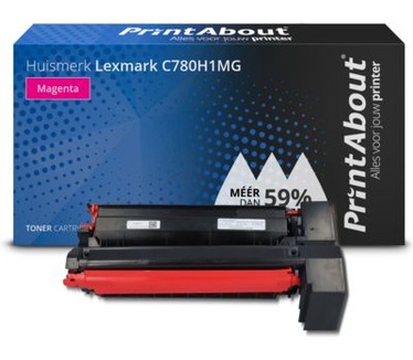 PrintAbout Huismerk Lexmark C780H1MG Toner Magenta Hoge capaciteit