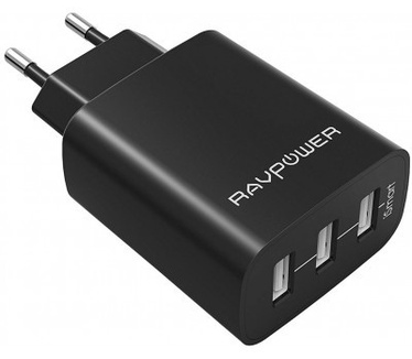 RAVPower USB Adapter - 3 USB Poorten - Zwart