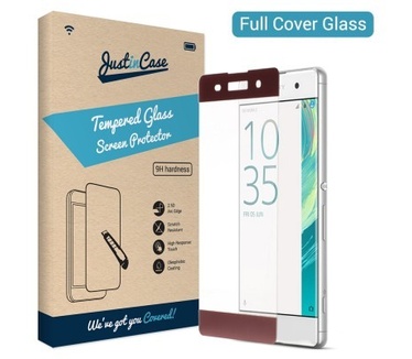 Just in Case Full Cover Tempered Glass Sony Xperia XA - Rose Gold