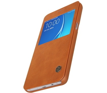 Nillkin Qin PU Leather Book Case Samsung Galaxy J7 (2016) - Bruin Bruin