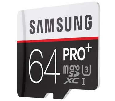 Samsung Pro+ microSDHC + SD-adapter 64GB