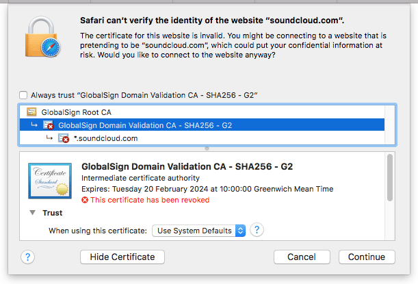 Probleem bij GlobalSign leidt tot certificaatwaarschuwingen - update ...