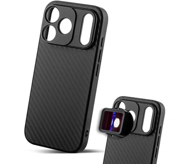 Mojogear 17mm lens case voor iPhone 17 Pro - Carbon Zwart