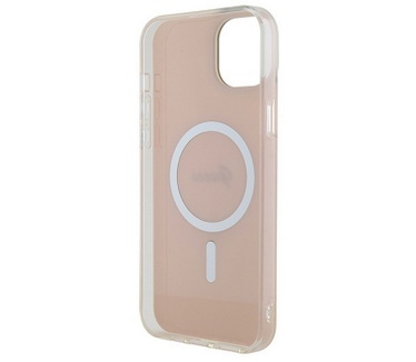 Guess Iridescent MagSafe Back Case Apple iPhone 15 (6.1") - Roze Roze