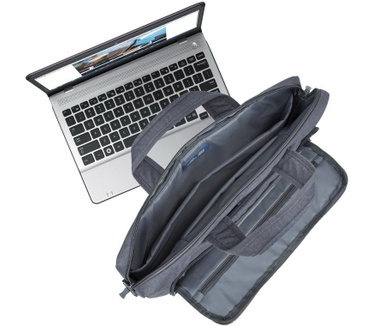 Rivacase 7530 grey Laptop Canvas bag 15.6 / 6