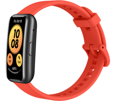 Huawei Watch Fit New Zwart (Rood, M/L)