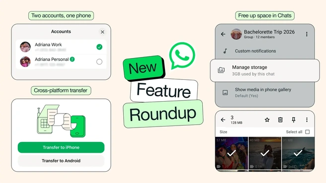 WhatsApp nieuwe functies iOS twee accounts