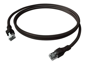 EasyLan DualBoot LED Patchkabel S/FTP schwarz 0.50m Kat.6A - FTP - SFTP