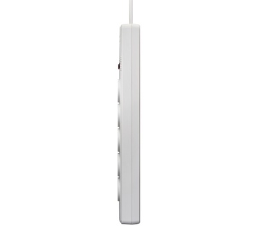 V7 5-Schuko Outlet Home/Office Surge Protector, 1.8m Cord, 1050 Joules, White