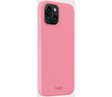 HoldIt Siliconen Back Cover Roze Apple iPhone 13/14 (Apple iPhone 15 Plus) Rood