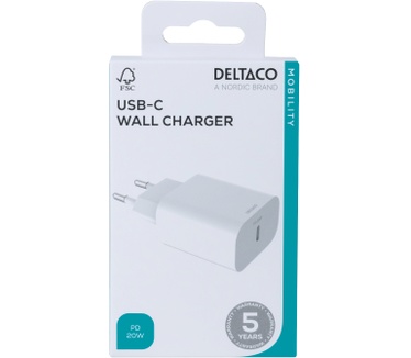 Deltaco USB-C Wall Charger