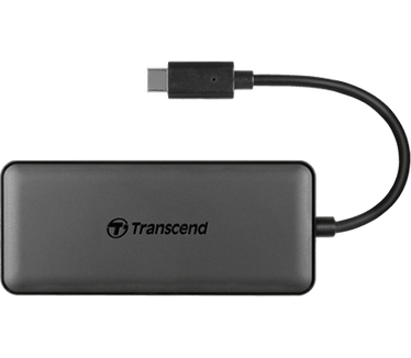 Transcend TS-HUB5C HUB5C USB hub [USB3.1 Gen2/ Type-C, 2x USB3.1 Type-A, USB-C charging, MicroSD/SD] (TS-HUB5C)