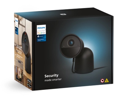 Philips Hue Secure Camera - bedraad met voet, zwart