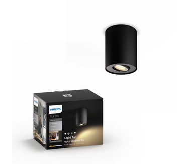 Philips Hue Pillar spot zonder dimmer (Zwart)