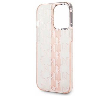 Karl Lagerfeld Monogram Back Case - iPhone 14 Pro (6.1") - Roze Roze