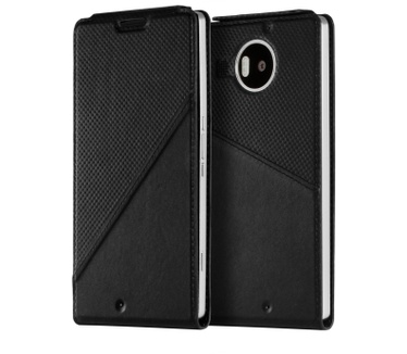 Mozo Notebook flip cover for Lumia 950 XL (black) Zwart