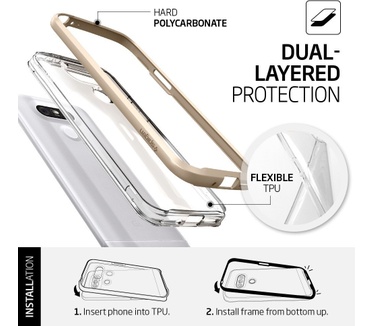 Spigen Neo Hybrid Crystal LG G5 Case - Champagne Gold