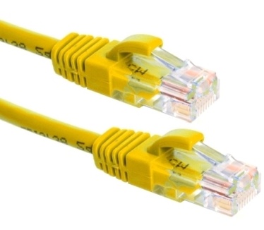 Eeconn Cat.5e U/UTP Patchkabel, AWG24, PVC, Geel, 3m