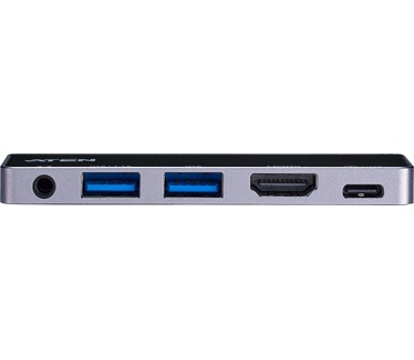 Aten UH3238 USB-C Travel Dock with Power Pass-Through