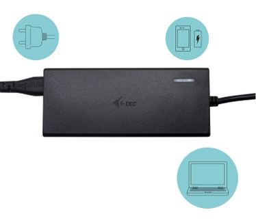 i-tec USB-C HDMI DP Docking Station with Power Delivery 65W + i-tec Universal Charger 77 W