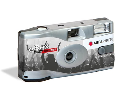 AgfaPhoto AgfaPhoto LeBox Black/White Flash 36 exp Single Use Camera