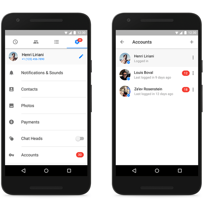 Facebook Messenger meerdere accounts
