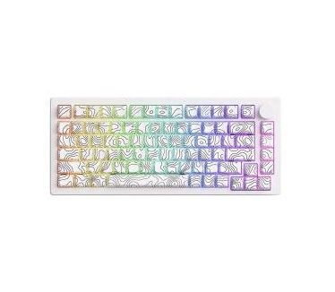 Akko MONSGEEK M1 V5 Contour Lines White RGB Draadloos Hotswap Mechanisch Gaming Toetsenbord