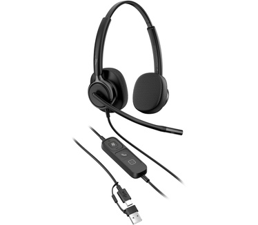 Poly Mission 425 Stereo USB Wired Headset (Bulk)