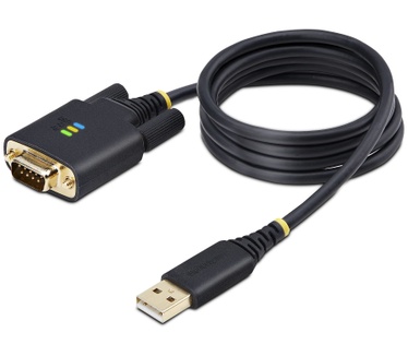 Startech.com 1m USB naar Seriëel Adapter Kabel, COM Retention, Verwisselbare Schroeven/Moeren, USB-A naar RS232 DB9 Converter, FTDI IC, ESD Bescherming, Windows/macOS/Linux