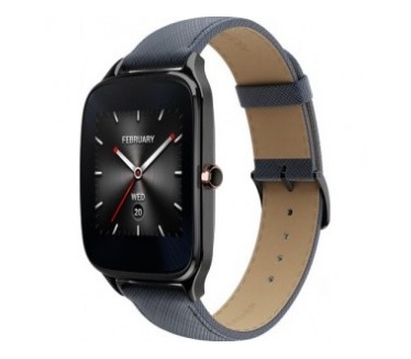 Asus Zenwatch 2 (leren band) Zwart (Beige, Blauw)