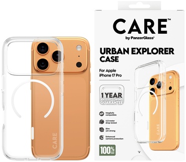 PanzerGlass CARE by PanzerGlass® Flagship Case Transparent Urban Explorer w. White MagSafe iPhone 17 Pro