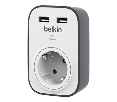 Belkin Surge Protector 1OT 306J WM w USB (BSV103vf)