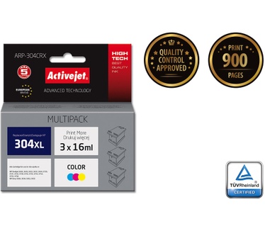 Activejet Multipack Activejet ARP-304CRX (vervanging HP 304XL N9K07AE; Supreme; 3x16ml; kleur)