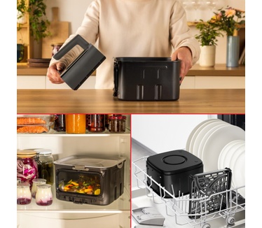 Tefal 7L stille airfryer met kijkvenster EY846HE0